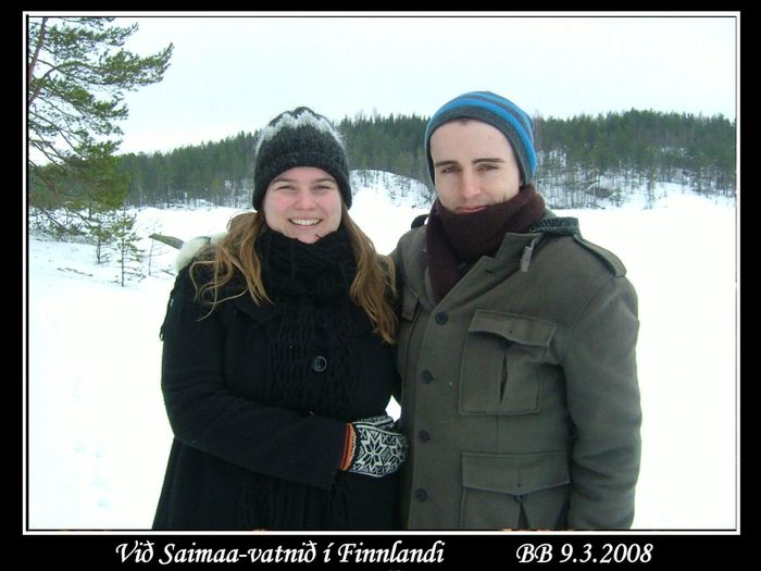 Steinunn og Neil  Finnlandi