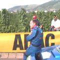 Tommy sjálfur bara meter frá, WRC Germany 2002