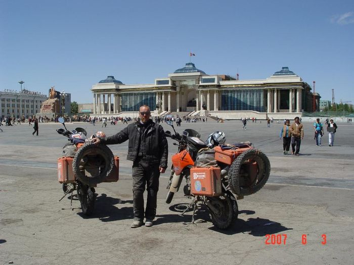 Ghengis Khan torg i Ulaan Baatar