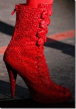Givenchy Red Laced Boots