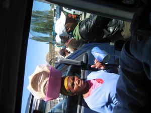 Ut um rugbraudsglugga i Maseru, hofudborg Lesotho