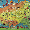 kort af Tíbet