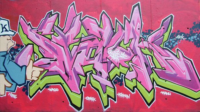 cartoon graffiti lettrage big