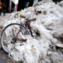 Bicycle in snow