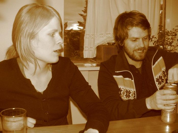 Anna Bjrk og Magns  svarthvtu