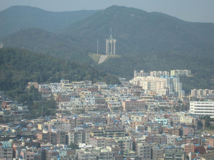 Utsynid fra turninum i Pusan