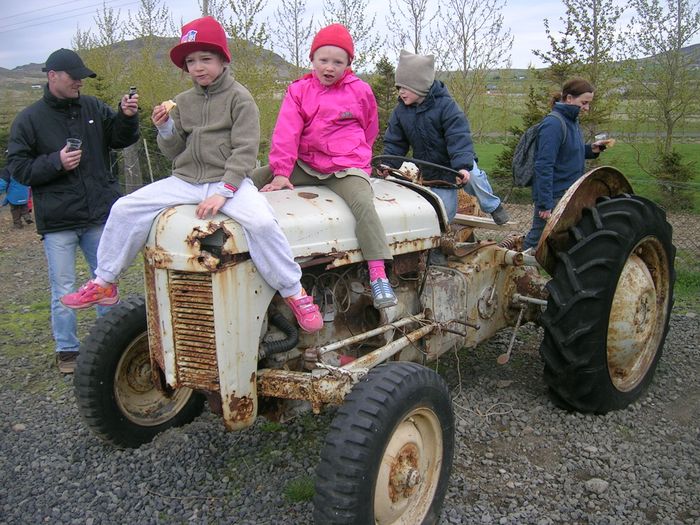 Sur le tractor