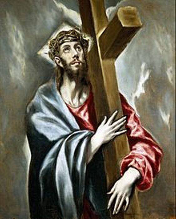Cristo abrazado a la cruz (El Greco, Museo del Prado)