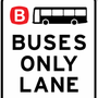 Bus lanes only