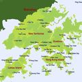 Hong Kong kort