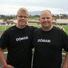 Feðgarnir Jón Einar Jóhannsson og Birkir Örn Einarsson. Myndina tók Páll Jóhannesson.