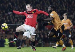 Wayne Rooney  barttunni gegn lfunum  Old  Trafford