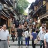 Á leið frá Kiyomizu temple