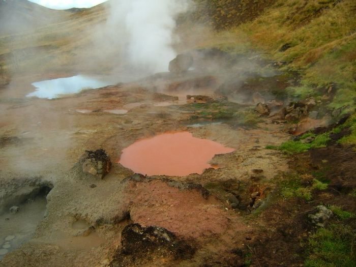One of many geothermal areas close to Hveragerdi