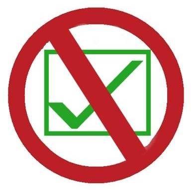 no vote symbol