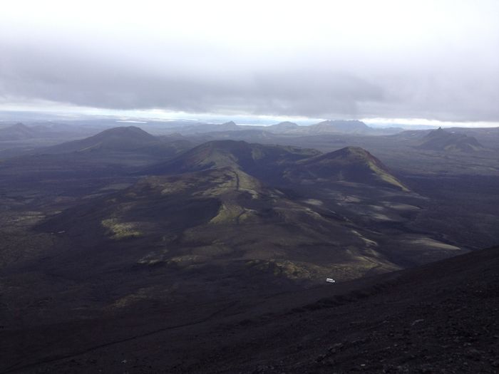 View on the way down