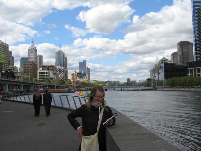 Vid hofnina i Melbourne