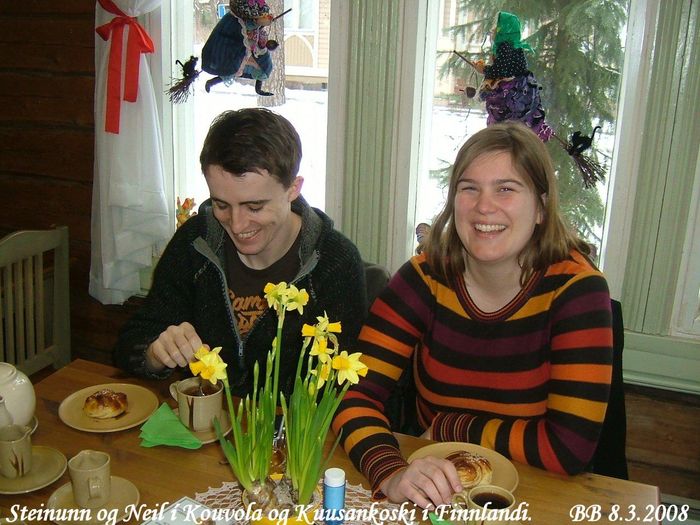 Steinunn og Neil  Finnlandi