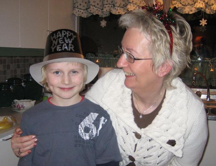Kjartan og mamman mn