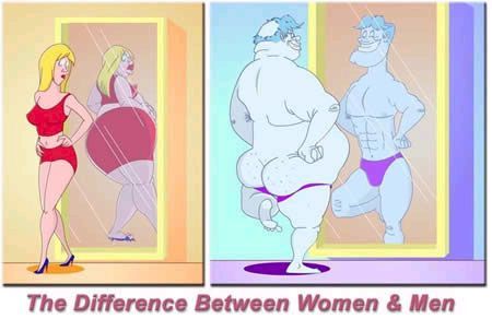 men vs women mirror jokes