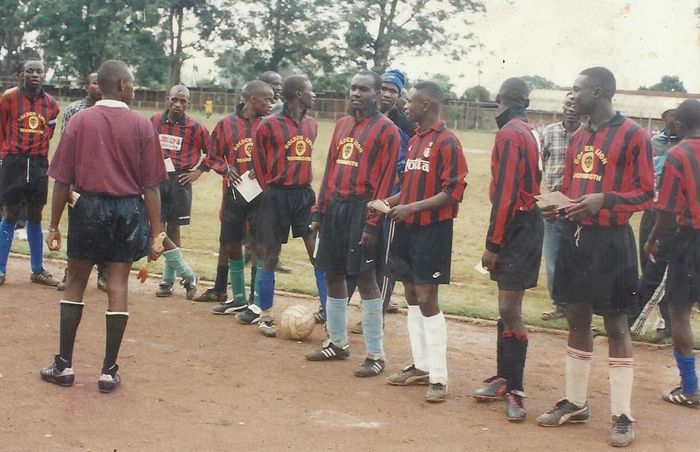 pic7 Victor 2nd from right playing for Mathare United