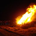 Áramótabrennan á Hvanneyri 2008