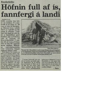 Úrklippa úr Morgunblaðiunu 23. maí 1979