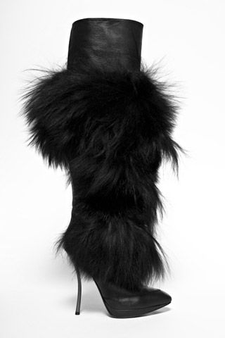 Lanvin Fur Boots