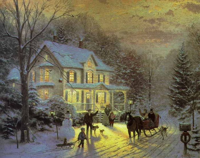 kinkade   home for the holidays