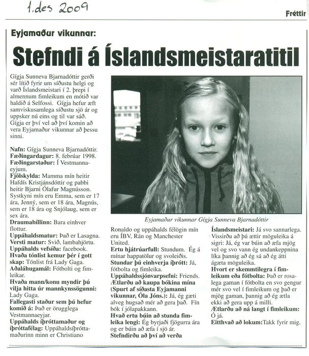 Ggja slandsmeistari