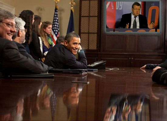 Obama and Ossur Skarphedisson