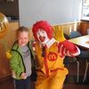Emil með Ronald McDonalds