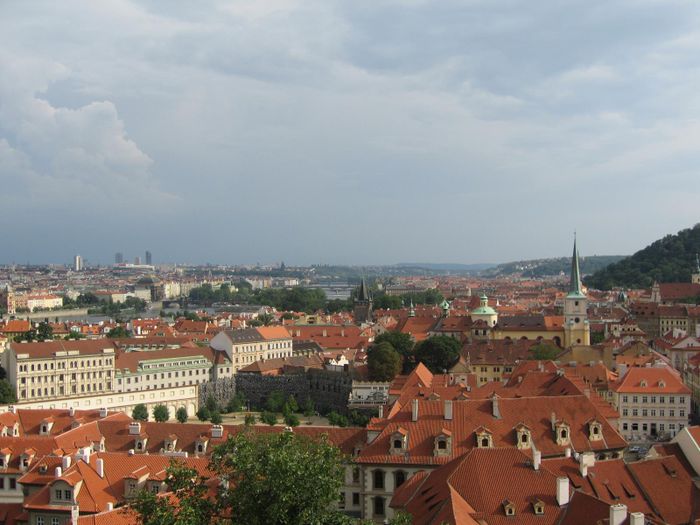 Sed yfir Prag fra kastalanum