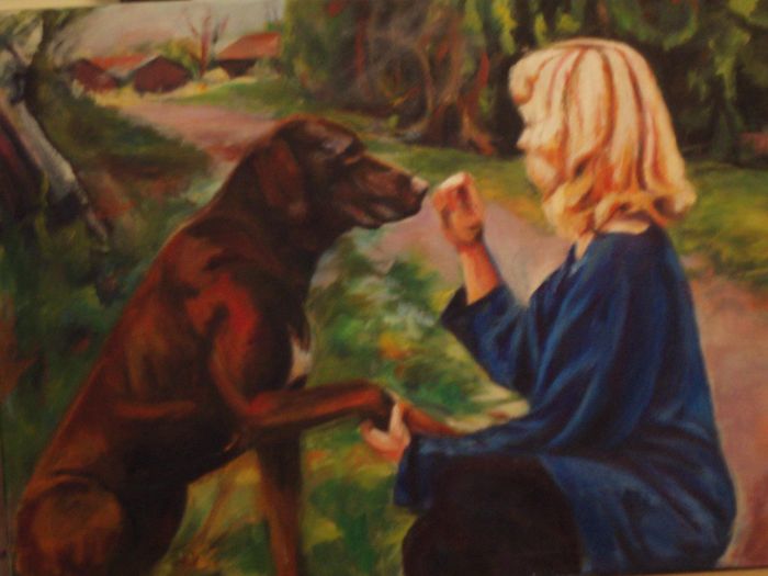 Diana and dog