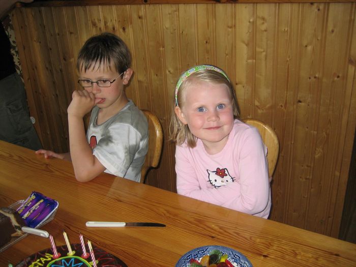 Birgir Steinn og Anna Linda mn