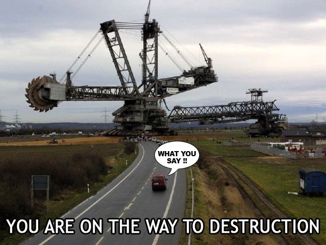 way to destruction