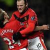 Rooney og Fletcher fagna
